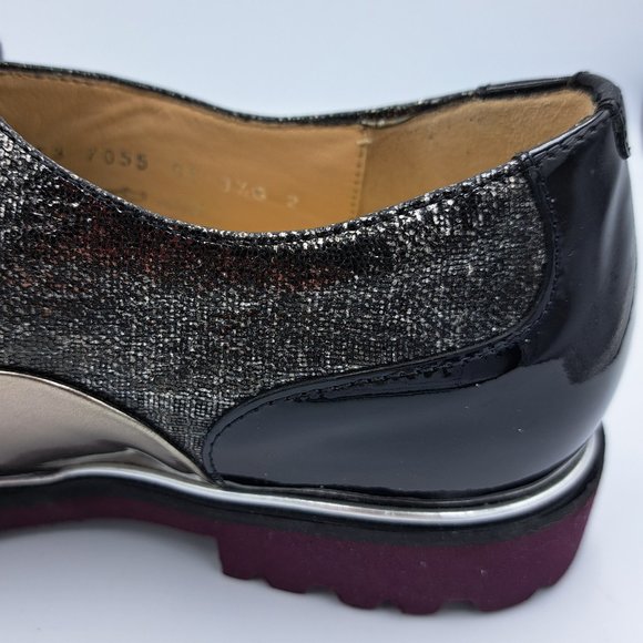 rare HASSIA womens OXFORD laced up SHOES Size 3.5UK or 6us sublime derby preppy - Picture 8 of 14